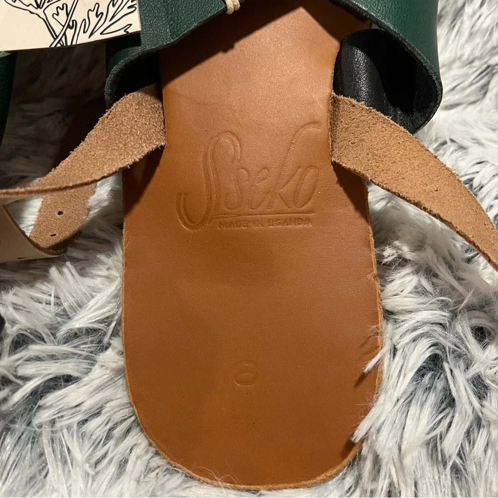 NEW with tags - Sseko Designs Ankle Strap Crossover Sandals - Size 8 - Picture 7 of 10